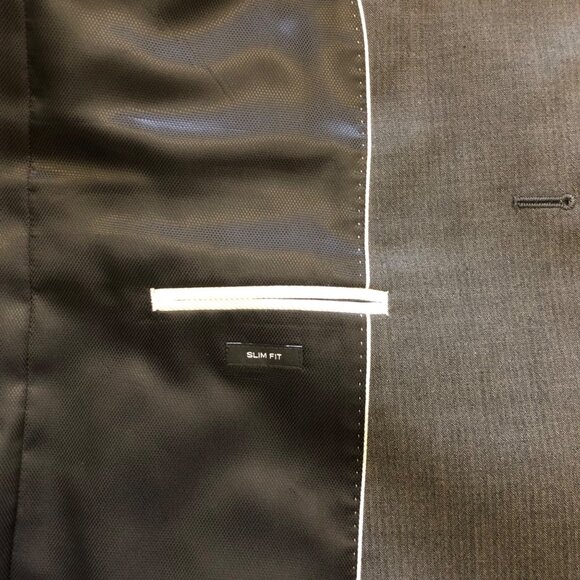 Awearness Kenneth Cole Wool Gray Suit Jacket Size 44R & Pants Size 36W 30L - Picture 11 of 15